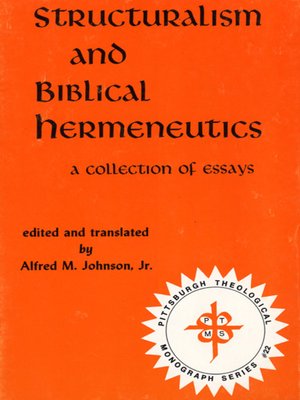 cover image of Structuralism and Biblical Hermeneutics